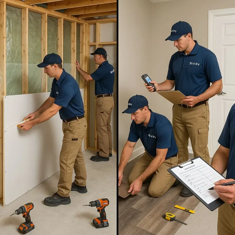 Repairs and Reconstruction process in West Fargo, ND